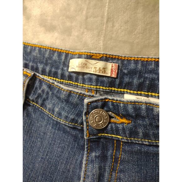Levi's 545 Jeans Women's Blue Size 16M Low Boot Cut Low Rise - Picture 4 of 10